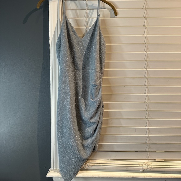 Windsor Sparkling Gray Mini Dress - Picture 1 of 2